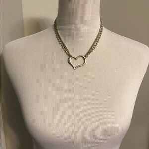 Source Unknown Gold Heart Pendant Necklace